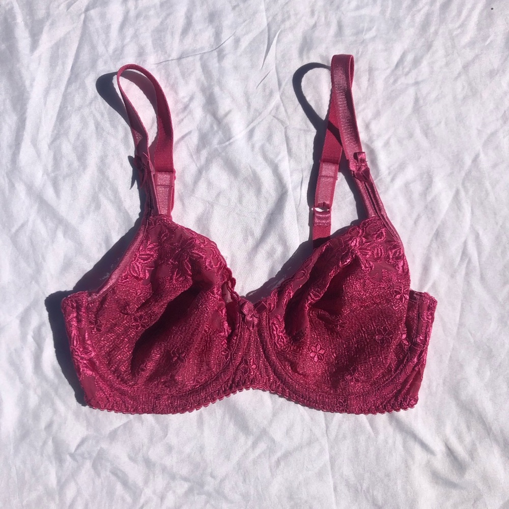 Bali pink sheer bra